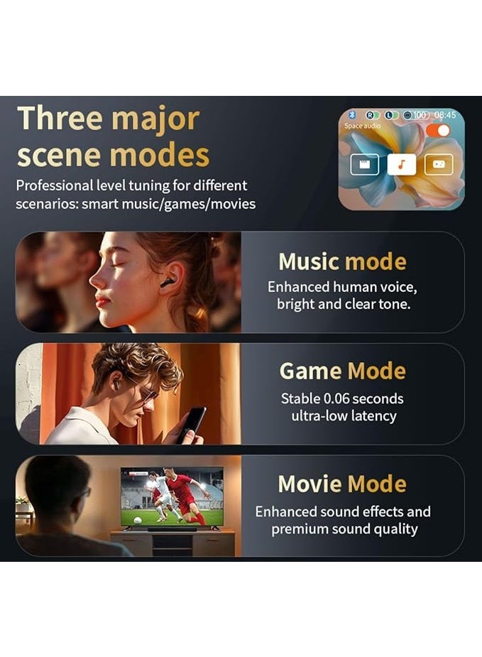 SOL LX-10 Earbuds with LED Touchscreen, 144 Language Real Time Translator Two Way Translation, with HD Call/Music, Black - Image 4